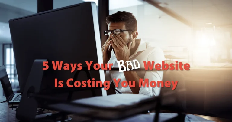 Man stressed over potential website issues costing money.