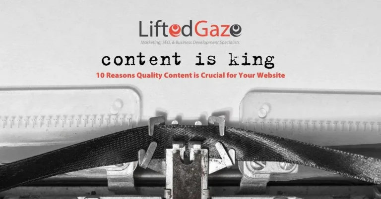 Typewriter with 'content is king' text on paper.