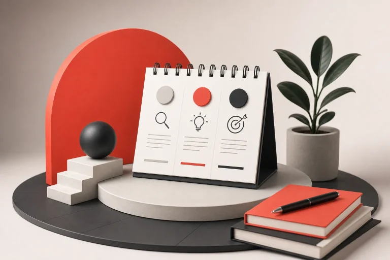 Editorial illustration for What a 90-Day AEO Content Strategy Should Include
